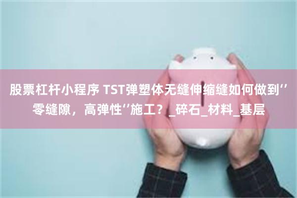 股票杠杆小程序 TST弹塑体无缝伸缩缝如何做到‘’零缝隙，高弹性‘’施工？_碎石_材料_基层