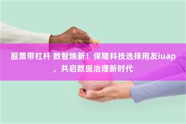 股票带杠杆 数智焕新！保隆科技选择用友iuap，共启数据治理新时代