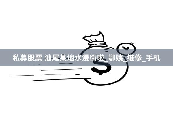 私募股票 汕尾某地水浸街啦_鄂姨_维修_手机